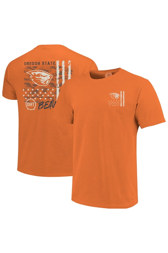 Men's Orange Oregon State Beavers Comfort Colors OHT Camo Overlay T-Shirt