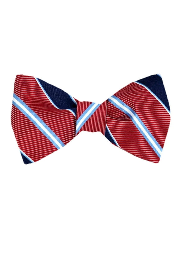 Men's Orange Peach Coral Silk Self Tie Bowtie Tie Yourself Bow Ties