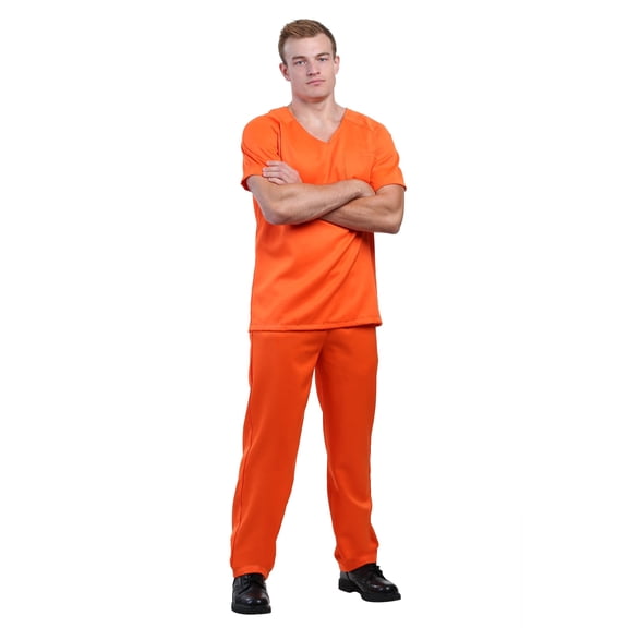 Men's Orange Prisoner Costume