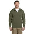 thumbnail image 1 of Men's Organic/Recycled Full-Zip Hooded Sweatshirt - JUNGLE - XL, 1 of 3