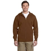 Mens Organic/Recycled Full-Zip Hooded Sweatshirt - LEGACY BROWN - S