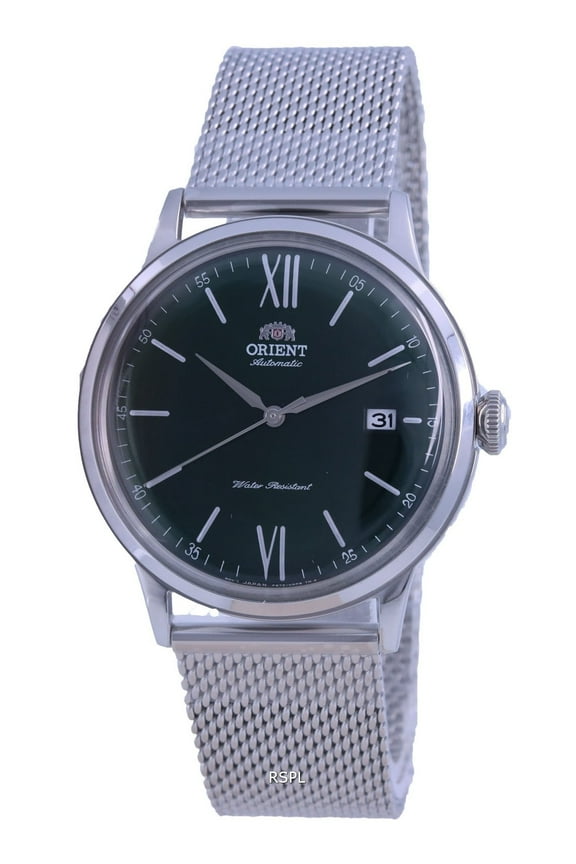 by Orient Men's 21 mm Casual Stainless Steel Anniversary Wristwatch, Green, RA-AC0018E10B
