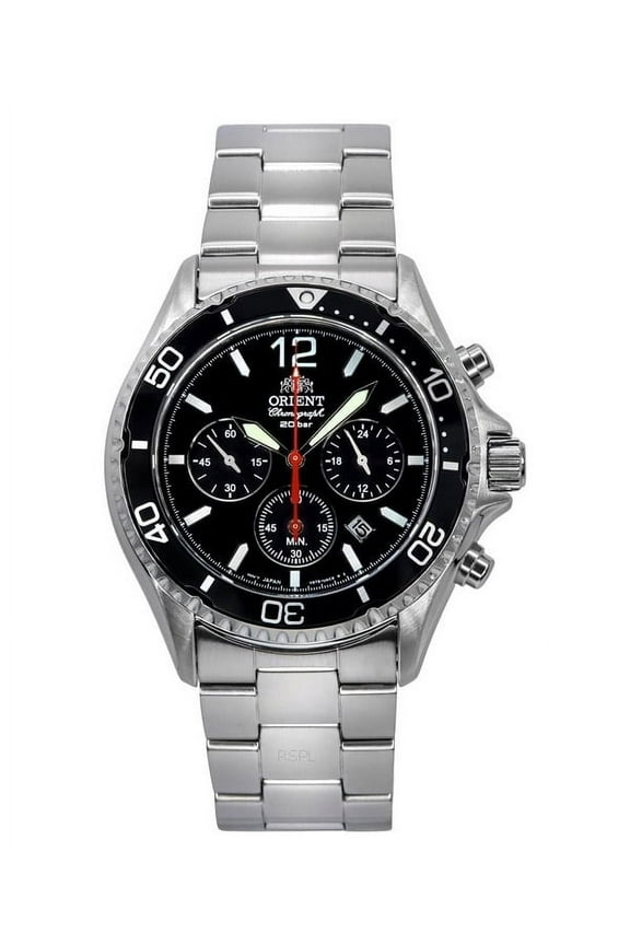 Men's Orient Mako Solar Powered Chronograph Sport Watch RA-TX0202B10B