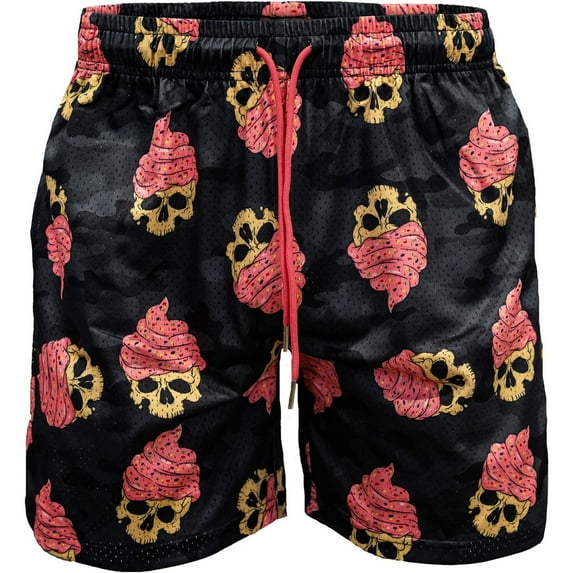 Combat Iron Men’s 5-Inch Original Mesh Lifestyle Shorts – Cupcake BDU Camo | Athletic Training & Casual Wear