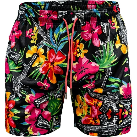 Men's Original Mesh Lifestyle Shorts | 5" Xl / Tactical Hawaiian