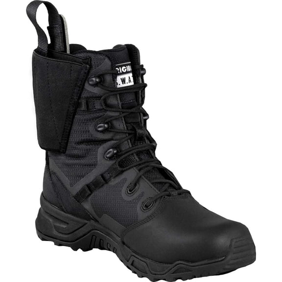 Men's Original S.W.A.T. Alpha Defender 8" PT Work Boot Black Mesh/Synthetic Microfiber Leather 10.5 D