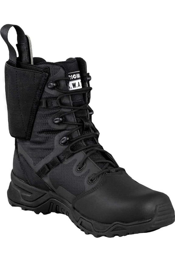 Men's Original S.W.A.T. Alpha Defender 8" PT Work Boot Black Mesh/Synthetic Microfiber Leather 10.5 D