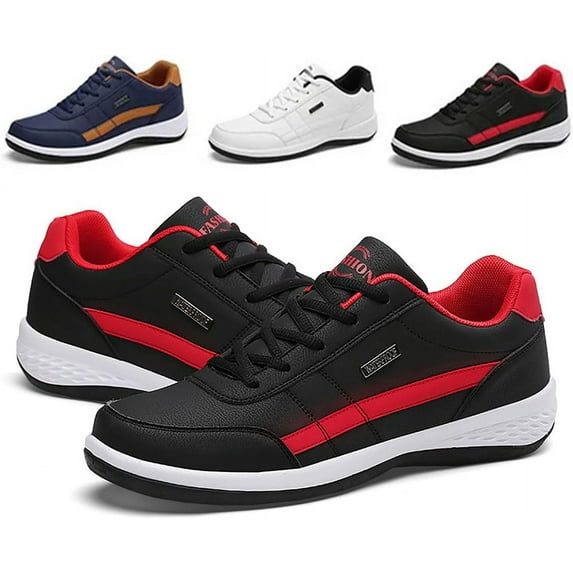 Men's Comfort Leather Sneaker Men's Casual Shoes, Leather Sneakers for Men