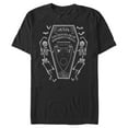 thumbnail image 1 of Men's Ouija Halloween Coffin  Graphic Tee Black 2X Large, 1 of 5