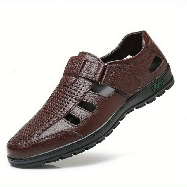 Men's Out Closed Toe Sandals, Comfy Beach Shoes, Spring And Summer ...