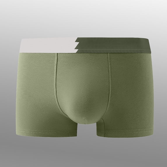 Men's Out Running Tight Pants Breathable Comfortable Underpant Movement Underwear, L, Light Green