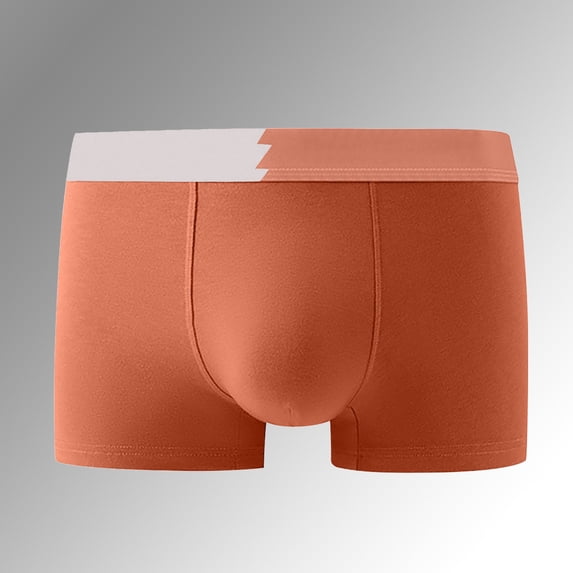 Men's Out Running Tight Pants Breathable Comfortable Underpant Movement Underwear, XXXL, Orange