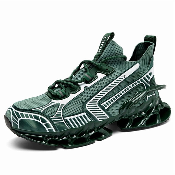 Men's Outdoor Adventure Running Shoes, summer breathable mesh athletic sneakers, tough wear resistant upper and non-slip grip for trail walking and casual outdoor sports.