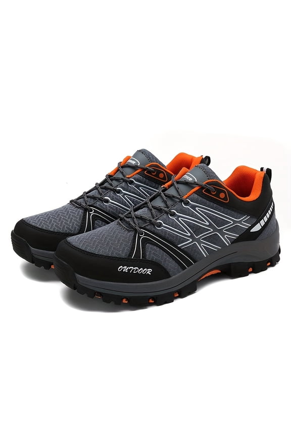 Men's Outdoor Breathable Anti-Slip Hiking Sports Casual Shoes, Off-Road Wear-Resistant Lightweight Running Sneakers