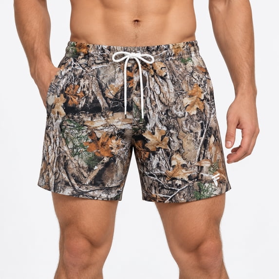 MINOUVA Men's Outdoor Camo Performance Quick-Dry Athletic Shorts 3XL