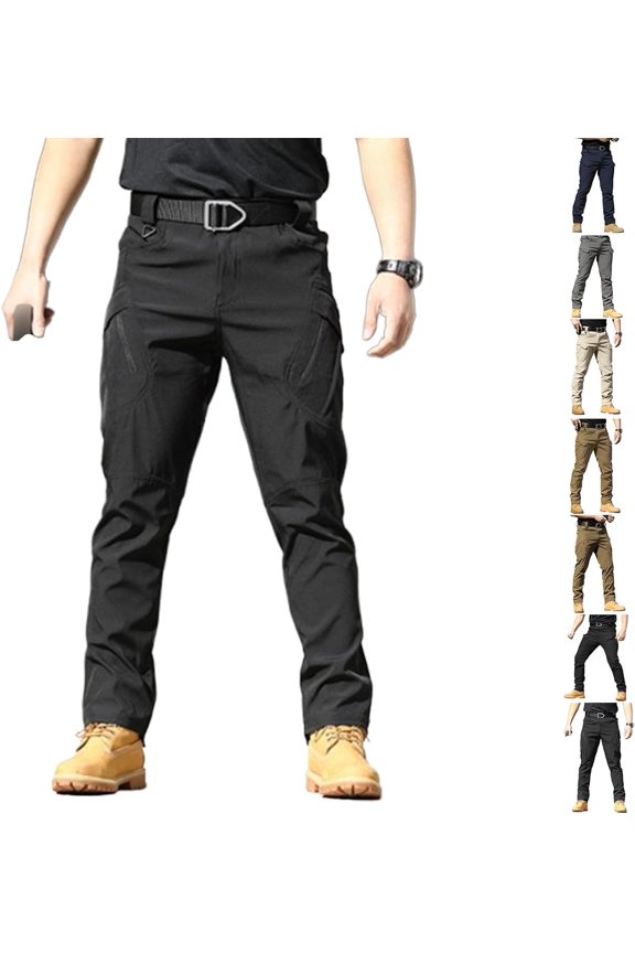 Men's Outdoor Cargo Pants – Water-Resistant, Stretch, Quick-Dry Work Pants with Multi Pockets