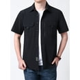 thumbnail image 1 of Fredd Marshall Men's Quick-Dry Short Sleeve Hiking Shirt with Pockets, 1 of 5