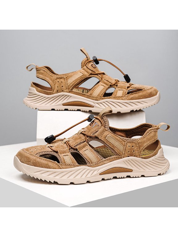 Men's Outdoor Closed-Toe Breathable Hiking Sandals