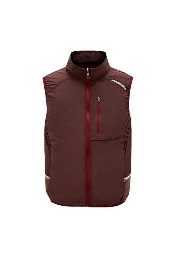 Men's Outdoor Cooling Vest with 2 Built-in Fans, Air Conditioned Sleeveless Jacket with Zipper Pockets, Breathable Cooling Workwear for Hot Weather, Construction and Outdoor Activities, Big and Tall