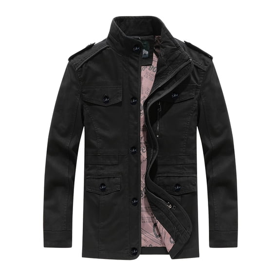 Men's Outdoor Fashion Comfortable Breathable Retro Cotton Jacket Windproof Comfy Coat For Autumn And Winter