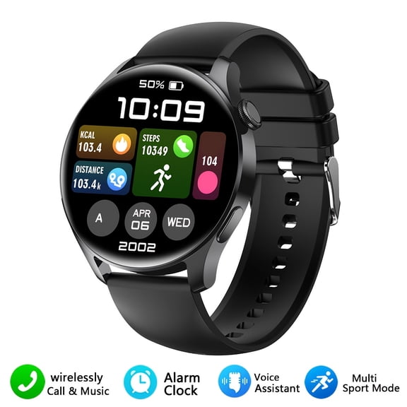 Men’s Outdoor Fitness Smart Watch, 1.53" HD TFT Display, Bluetooth 5.3 & Wireless Calling, Music Control & Custom Watch Faces, Sync with Fitcloudpro Ap