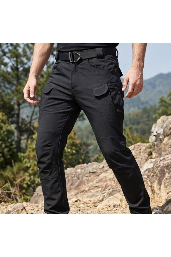 Men's Outdoor Hiking Pants, Tactical Utility Trousers for Hiking, Trekking, Climbing and Camping,Outdoor Pants with Multi Pockets for Travel, Fishing, Hunting, Work and All Terrain Adventure Sports
