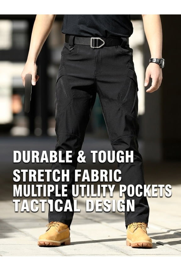 Men's Outdoor Hiking Pants, Tactical Utility Trousers for Hiking, Trekking, Climbing and Camping,Outdoor Pants with Multi Pockets for Travel, Fishing, Hunting, Work and All Terrain Adventure Sports