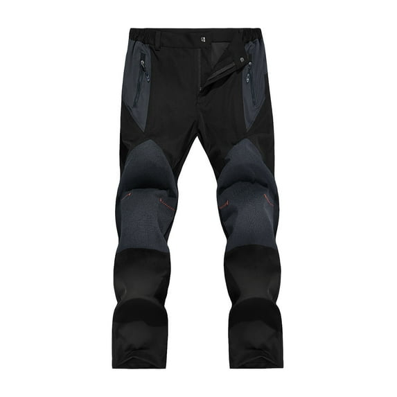 Men's Outdoor Hiking Pants Water Resistant Windproof Fleece Cargo Hiking Pants,Snow Ski for Men Sports Mountaineer Camping Trousers