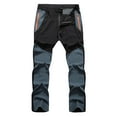 thumbnail image 1 of Men's Outdoor Hiking Pants Water Resistant Windproof Fleece Cargo Hiking Pants,Snow Ski for Men Sports Mountaineer Camping Trousers, 1 of 4