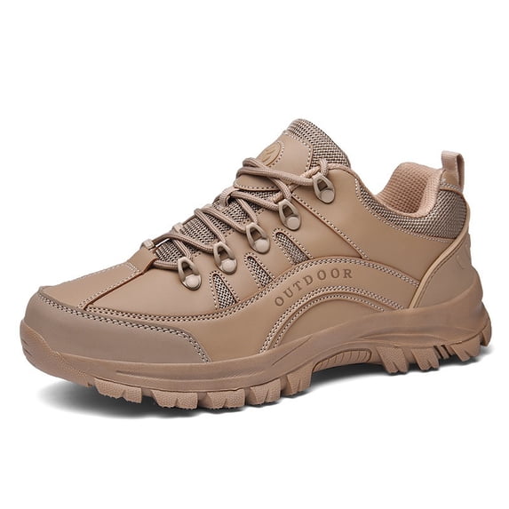 Men's Outdoor Hiking Shoes Waterproof Lightweight Trekking Sneakers with Non-Slip Sole, Wear-Resistant Platform Design for Travel, Walking, Climbing and Daily Use