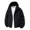 thumbnail image 1 of Men's Outdoor Jacket, Water-Resistant Windproof Hooded Coat, Quick-Dry Polyester Fabric with Multiple Pockets for Hiking, Sports, and Casual Wear, 1 of 9