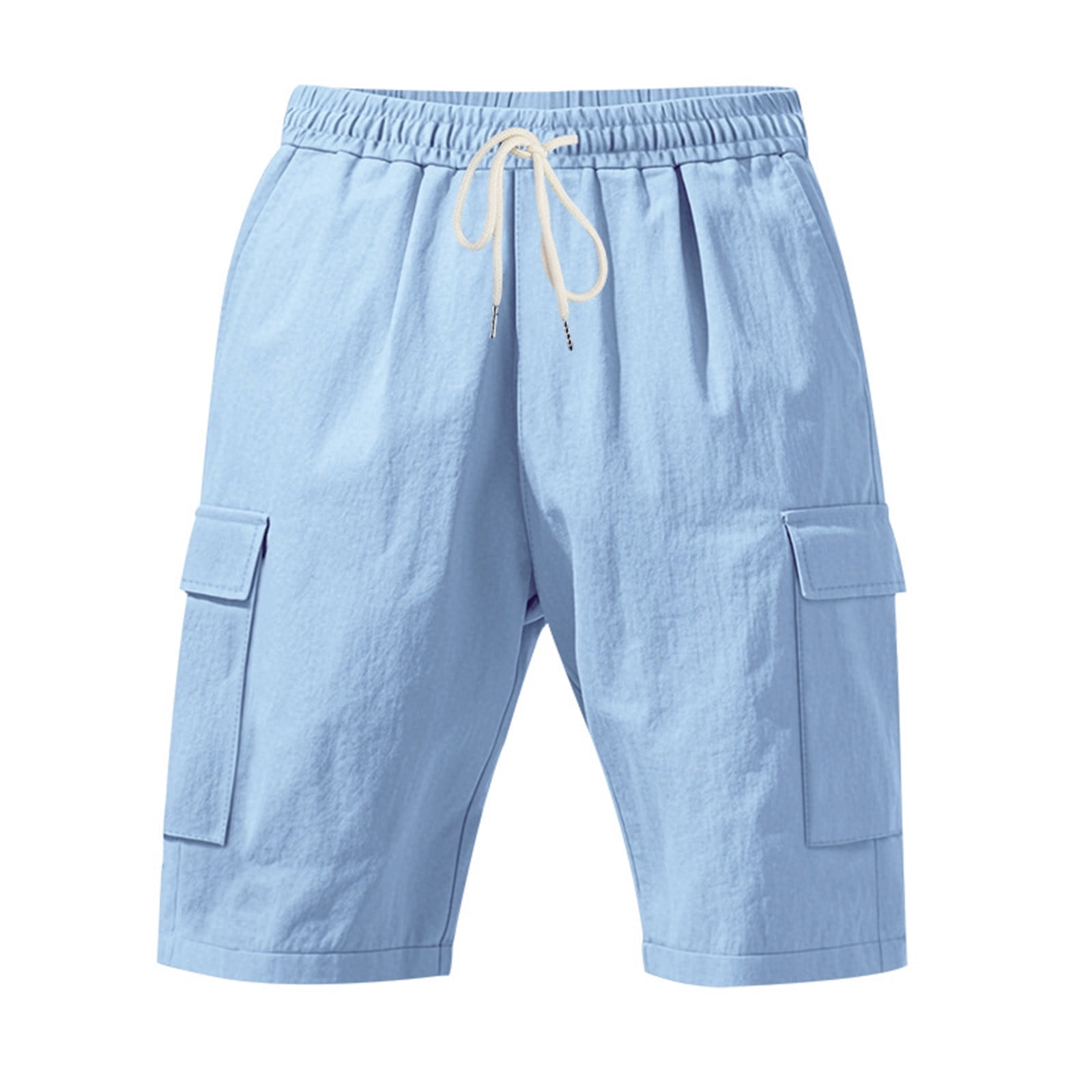 Men's Outdoor Linen Cargo Shorts - Water-Resistant Pockets for Work ...