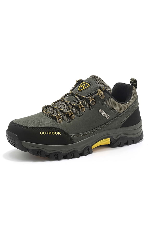 Men's Outdoor Oversized Hiking Boots - Low Top Hiking Sneakers for Adventurers