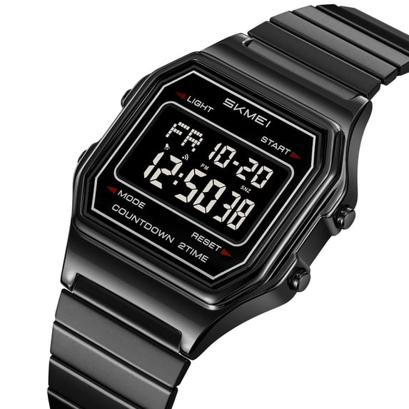 Men's Outdoor Sports Digital Watch with Luminous Display, Waterproof Design, Multi-Functional Tools Including Stopwatch and Alarm, Ideal for Hiking, Camping, Running, and Swimming Adventures