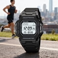 thumbnail image 1 of Men's Outdoor Sports Digital Watch Waterproof,Luminous Display Stopwatch Alarm 12/24 Hour Format Durable Rugged Design for Hiking Camping Running Swimming and Other Outdoor Sports Activities-Black, 1 of 9