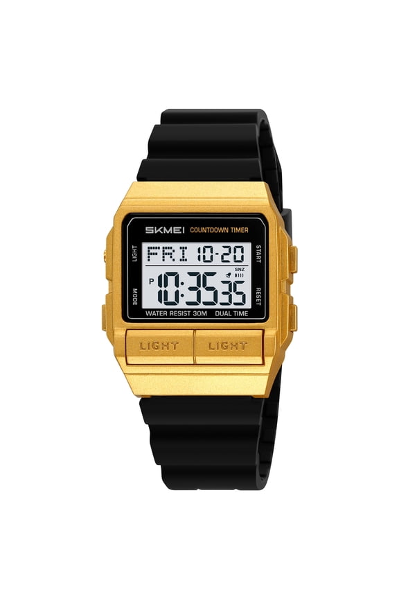 Men's Outdoor Sports Digital Watch - Waterproof Luminous Display Wristwatch, for Hiking Camping Running Swimming