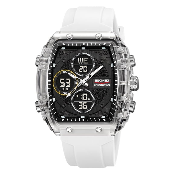 Men's Outdoor Sports Digital Waterproof Watch with Luminous Display, Multi-Function Stopwatch, Auto Calendar, and Long Battery Life for Hiking, Camping, Running, Swimming