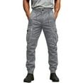 thumbnail image 1 of Men's Outdoor Sports Loose Leisure Trousers with Multiple Pockets for Work, Casual Wear, Hiking, Outdoor Adventures and Daily Commute,Dark Gray,L, 1 of 3