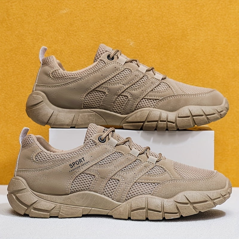 Men's Outdoor Sports Shoes, Adult Mesh Breathable Shoes, Wear-resistant, Anti-skid, Hiking Shoes for Outdoor Use