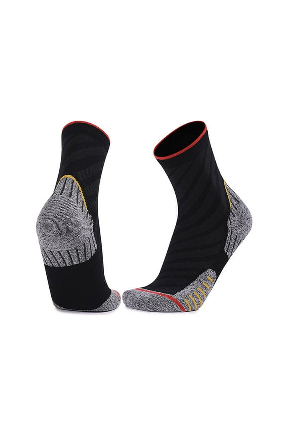 Men's Outdoor Training Socks Breathable Quick Dry Anti-Blister Cushioned Arch Support for Running Cycling & Hiking