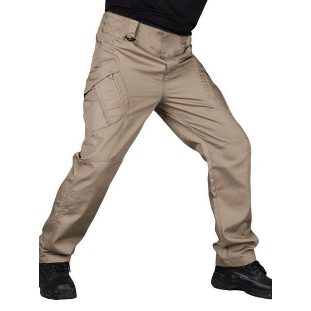Men's Outdoor Water Repellent Ripstop Cargo Pants,Lightweight Multi ...