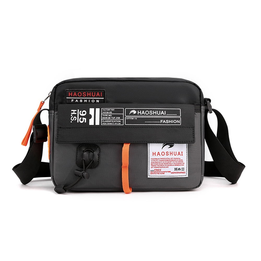 Men's Outdoor Waterproof Shoulder Messenger Bag Nylon 9.8 Inch Business