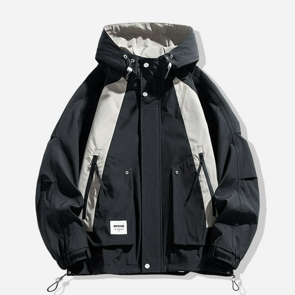 Men's Outdoor Waterproof Soft Shell Hooded Military Tactical Jacket Fashion Casual Plus Size Hardshell Long Sleeved Hooded Casual Coat/jacket