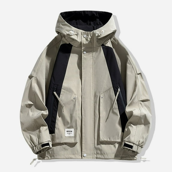 Men's Outdoor Waterproof Soft Shell Hooded Military Tactical Jacket Fashion Casual Plus Size Hardshell Long Sleeved Hooded Casual Coat/jacket