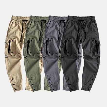 Men’s Outdoor Work Cargo Pants Comfort Durable Regular Fit Hiking Trousers S‑XL 1‑Pack
