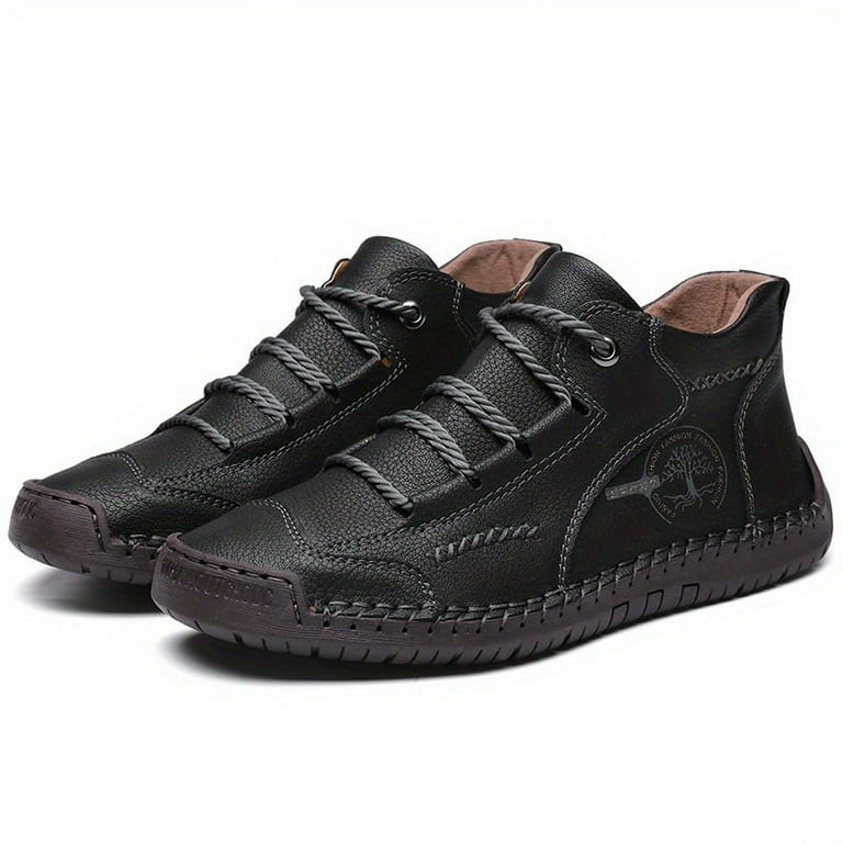 Men s Outdoor ankle boots lace up sneakers casual walking shoes comfortable and breathable
