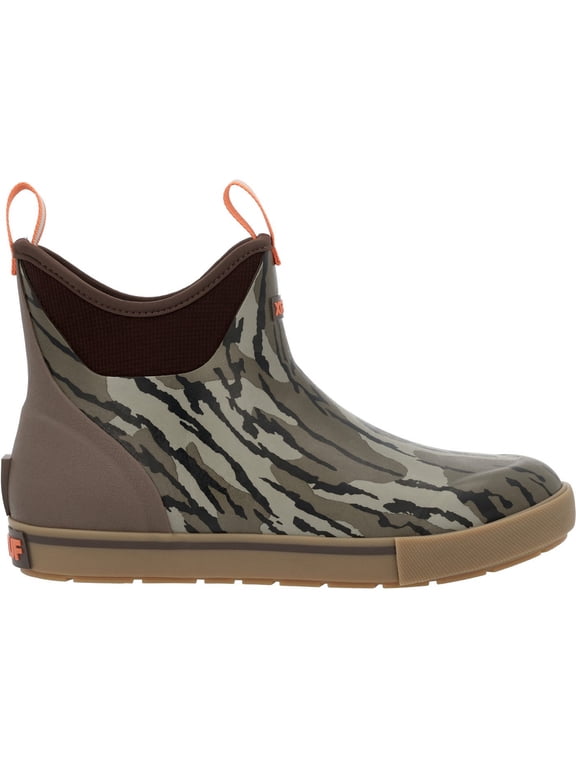 Men's Outdoors Fleece Lined Ankle Deck Boot, Mossy Oak Bottomland, Size 11(M)