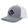 thumbnail image 1 of Men's Outdoors Geometric Mirror Scenic Forest Woodland Embroidered Mesh Back Trucker Hat, Heather Grey/White, 1 of 4