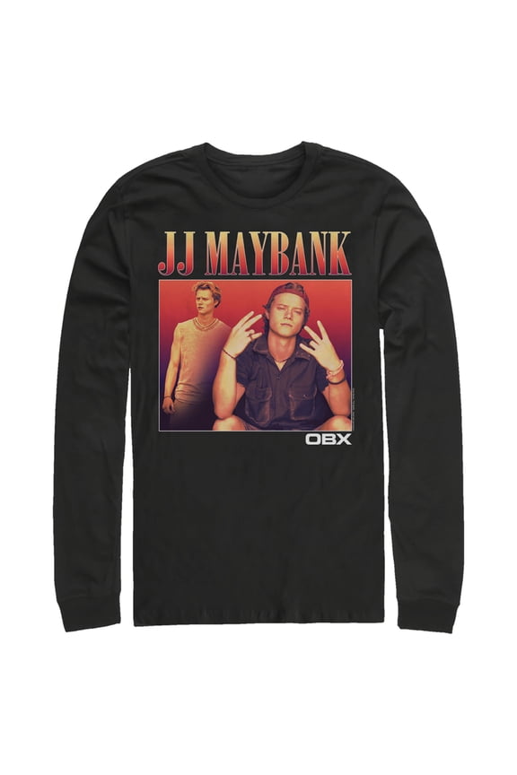 Men's Outer Banks JJ Maybank Photo Long Sleeve Shirt Black Small