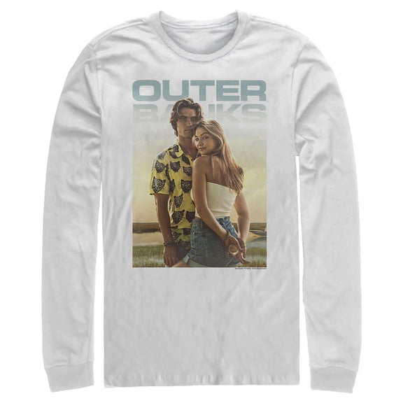 Men's Outer Banks John B and Sarah Long Sleeve Shirt White X Large